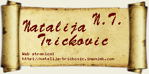 Natalija Tričković vizit kartica